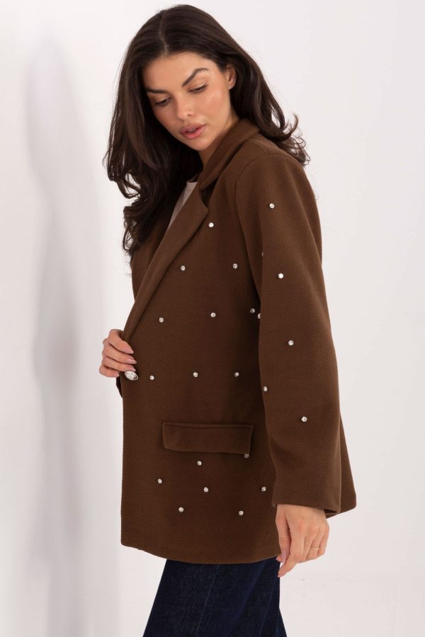 brown Jacket model 222789 Italy Moda