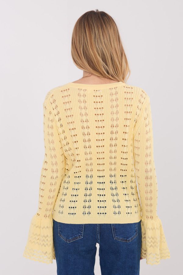 yellow Cardigan model 222820 Factory Price