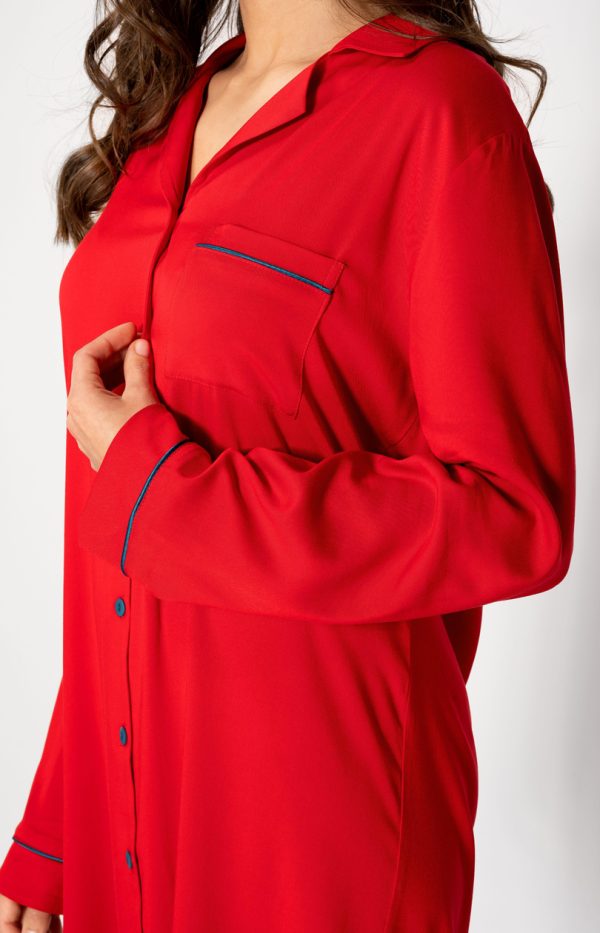 red Nightshirt model 190017 Momenti Per Me