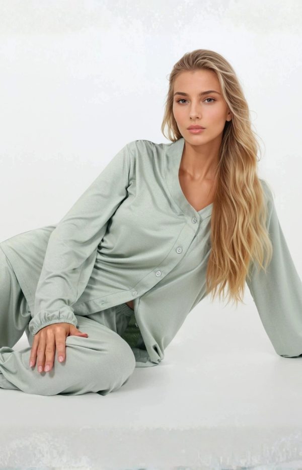green Pyjama model 212783 Momenti Per Me