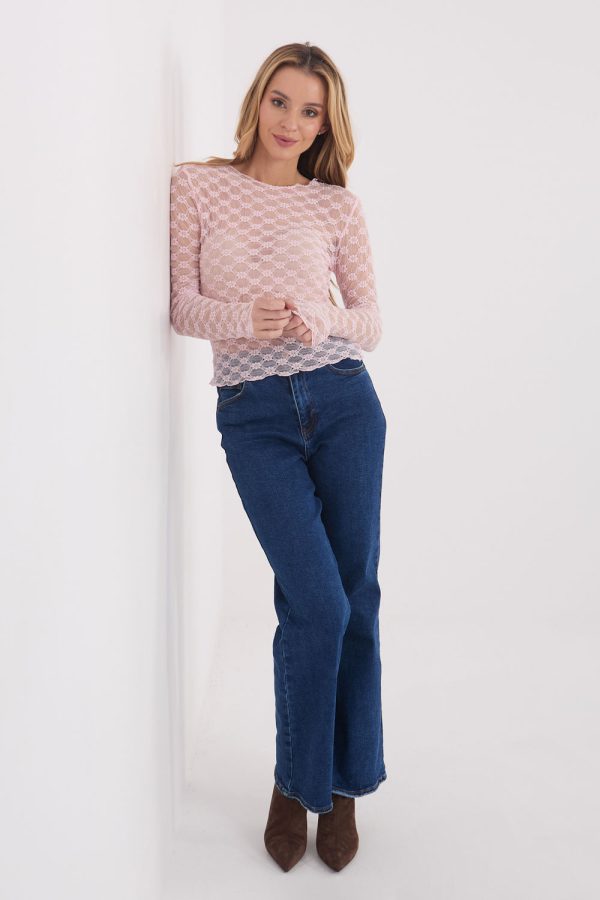 pink Lace blouse model 223079 Factory Price