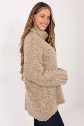 1109583 beige Turtleneck model 223087 Factory Price