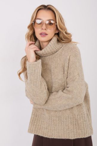 1109604 beige Turtleneck model 223093 Factory Price