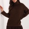 1109608 brown Turtleneck model 223094 Factory Price