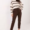 brown Women trousers model 223101 Factory Price