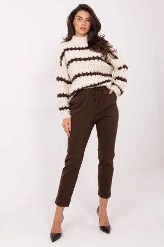brown Women trousers model 223101 Factory Price