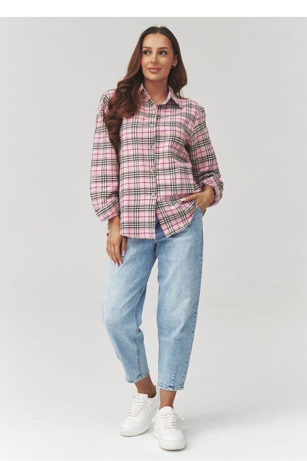 multicolor Long sleeve shirt model 223233 Makadamia