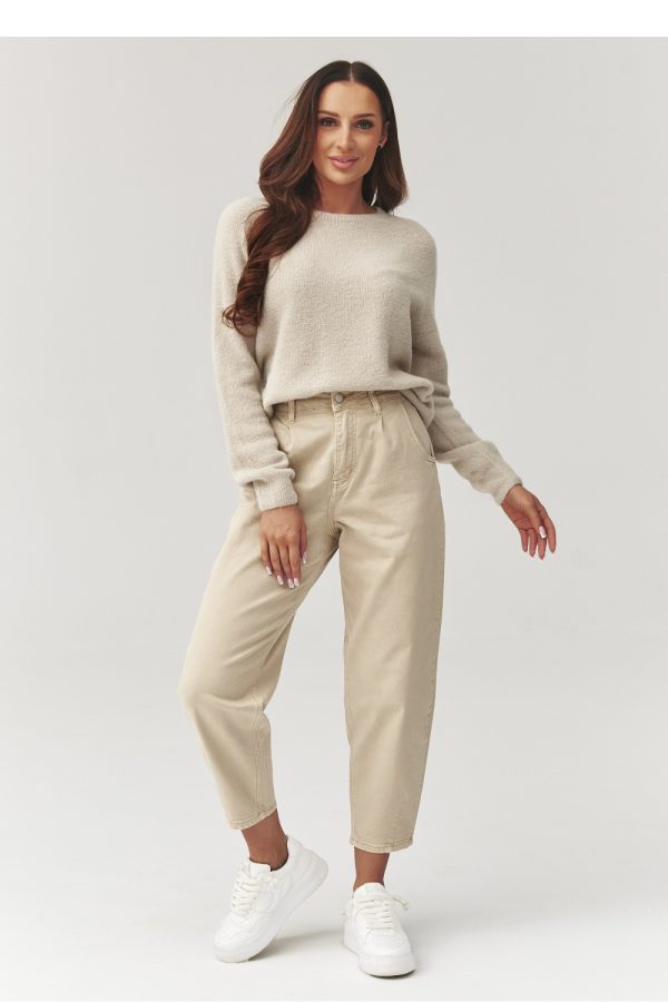 beige Jumper model 223249 Makadamia