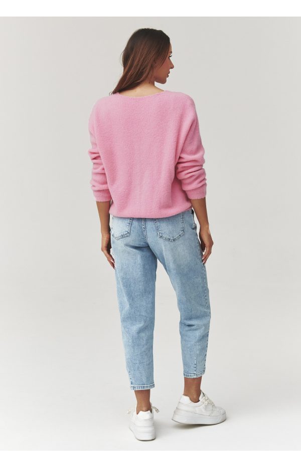 pink Cardigan model 223255 Makadamia