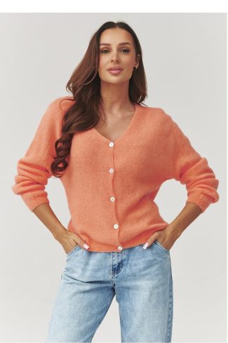 orange Cardigan model 223256 Makadamia