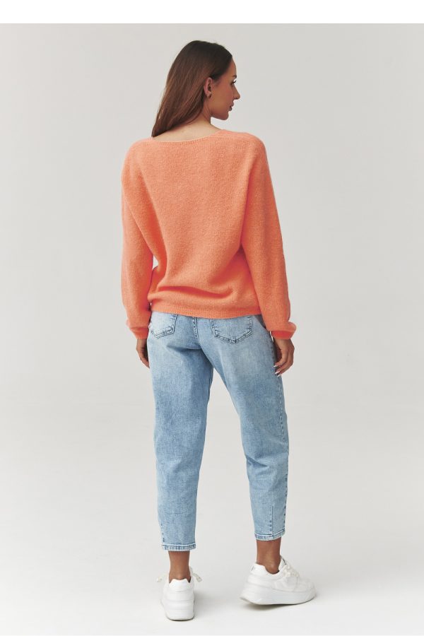 orange Cardigan model 223256 Makadamia