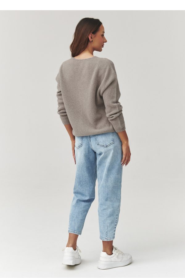 brown Cardigan model 223257 Makadamia