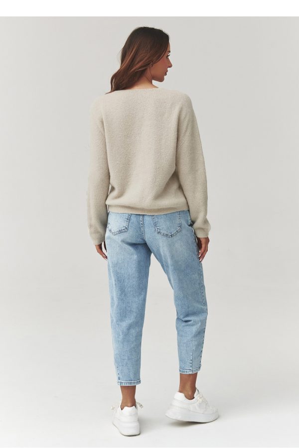 beige Cardigan model 223258 Makadamia