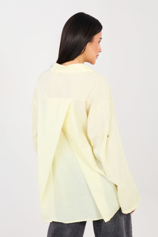 yellow Long sleeve shirt model 223316 Factory Price
