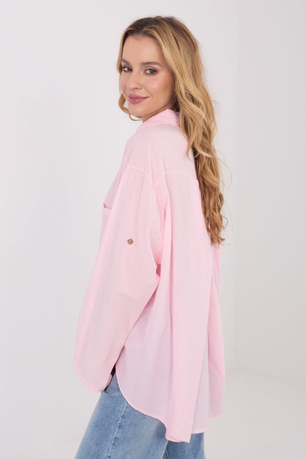 pink Long sleeve shirt model 223317 Factory Price