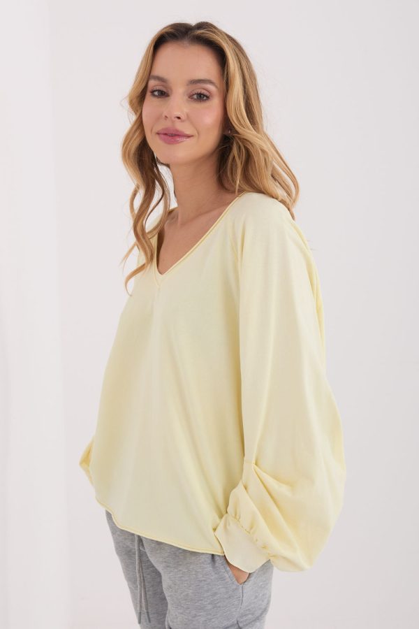 yellow Long sleeve shirt model 223333 Factory Price