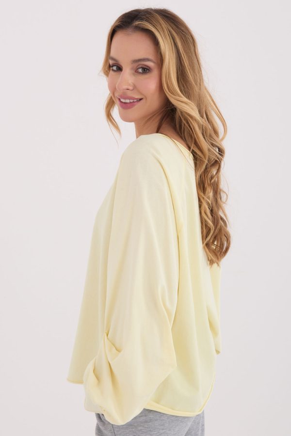 yellow Long sleeve shirt model 223333 Factory Price