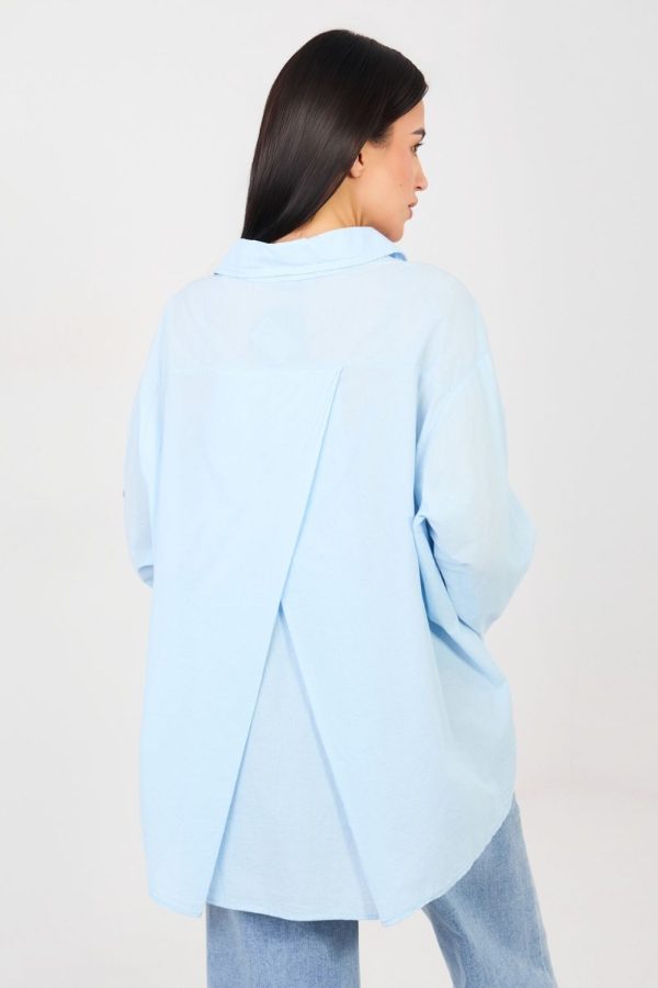 blue Long sleeve shirt model 223315 Factory Price