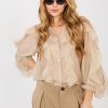 1110869 beige Long sleeve shirt model 223466 Factory Price