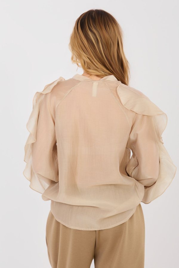 beige Long sleeve shirt model 223466 Factory Price