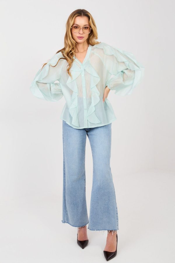 green Long sleeve shirt model 223467 Factory Price