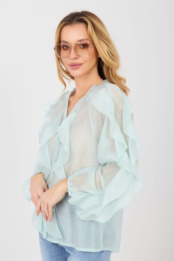 green Long sleeve shirt model 223467 Factory Price