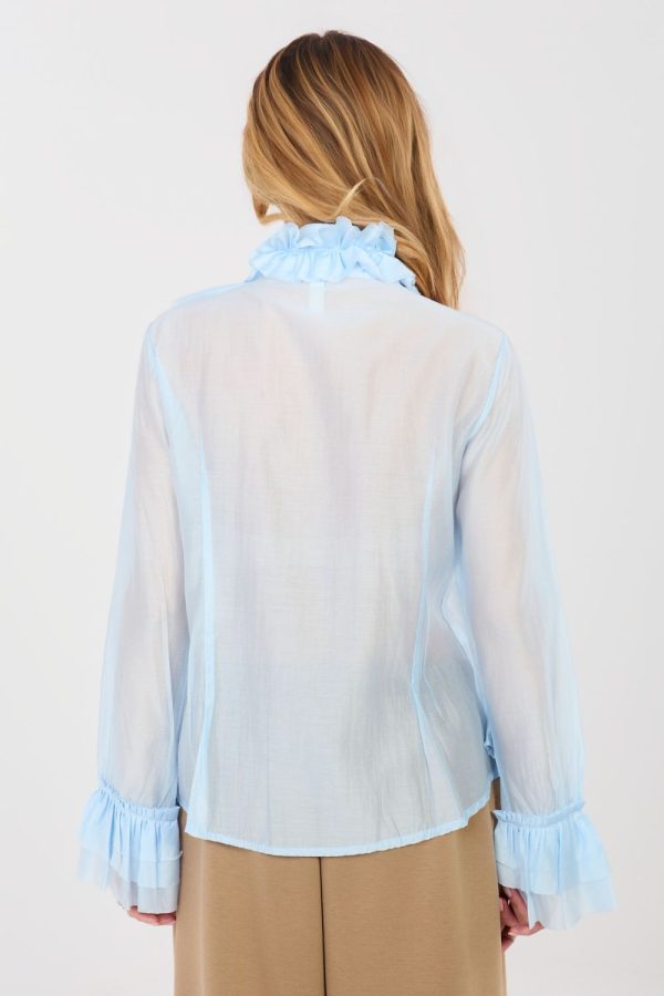 blue Long sleeve shirt model 223464 Factory Price