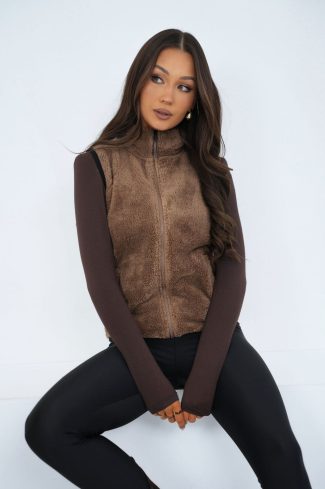 beige Gilet model 223695 Factory Price