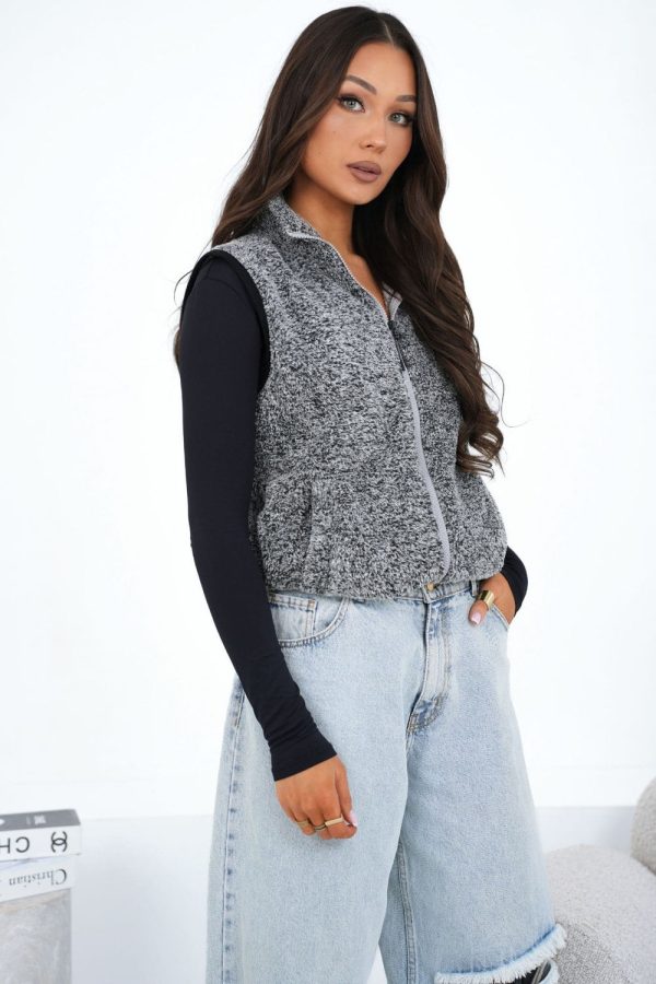 grey Gilet model 223700 Factory Price