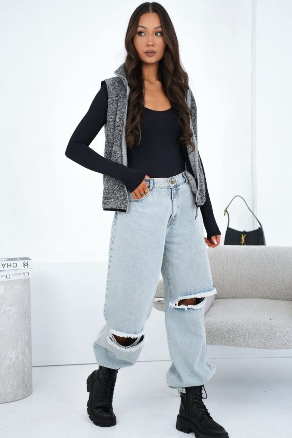 grey Gilet model 223700 Factory Price