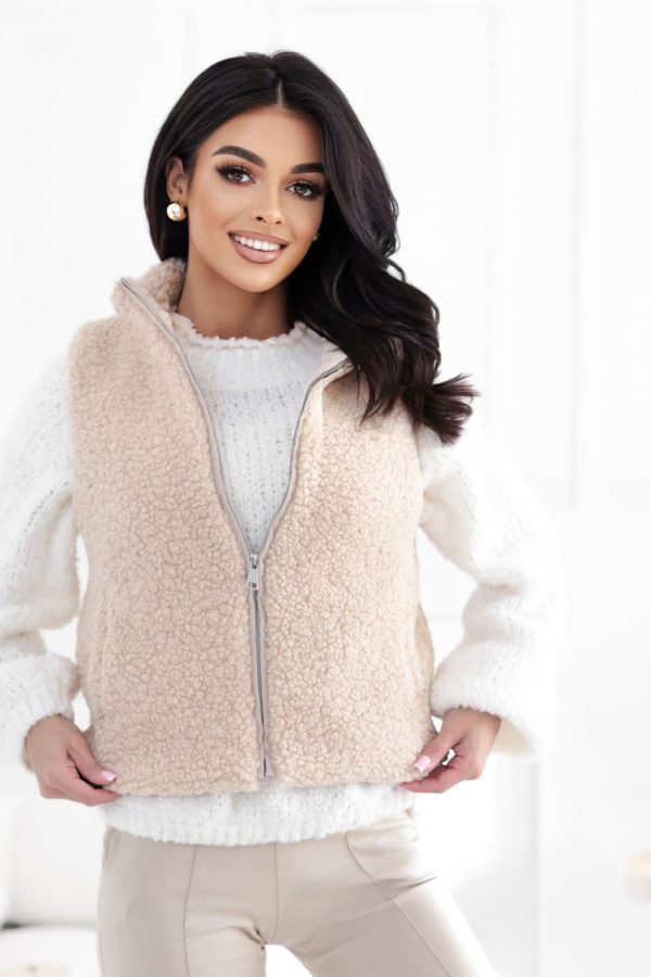 beige Gilet model 223987 Factory Price