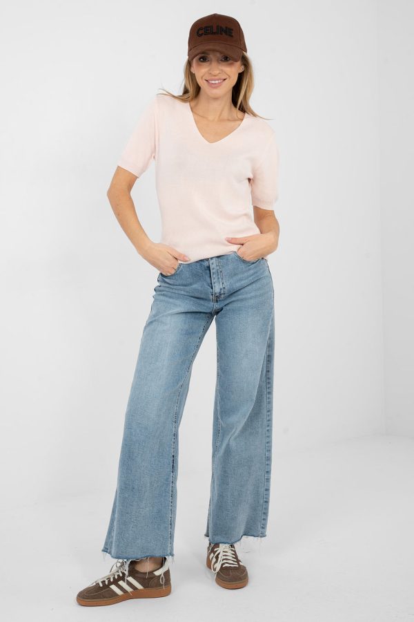 pink Short sleeve sweater model 223998 Factory Price