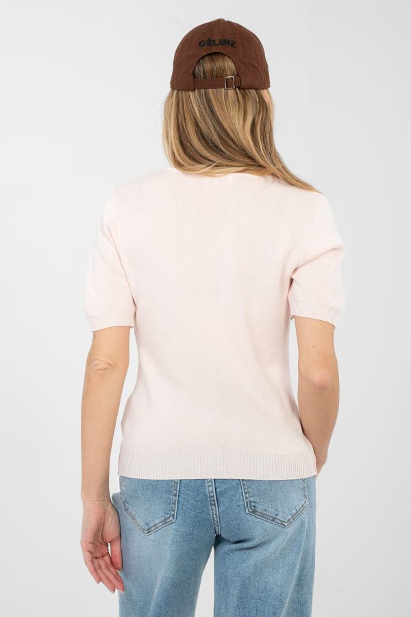 pink Short sleeve sweater model 223998 Factory Price