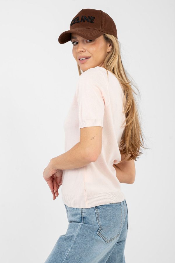 pink Short sleeve sweater model 223998 Factory Price