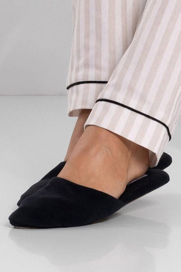 black Slippers model 224013 Momenti Per Me