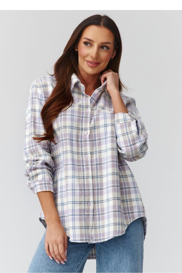 multicolor Long sleeve shirt model 224092 Makadamia