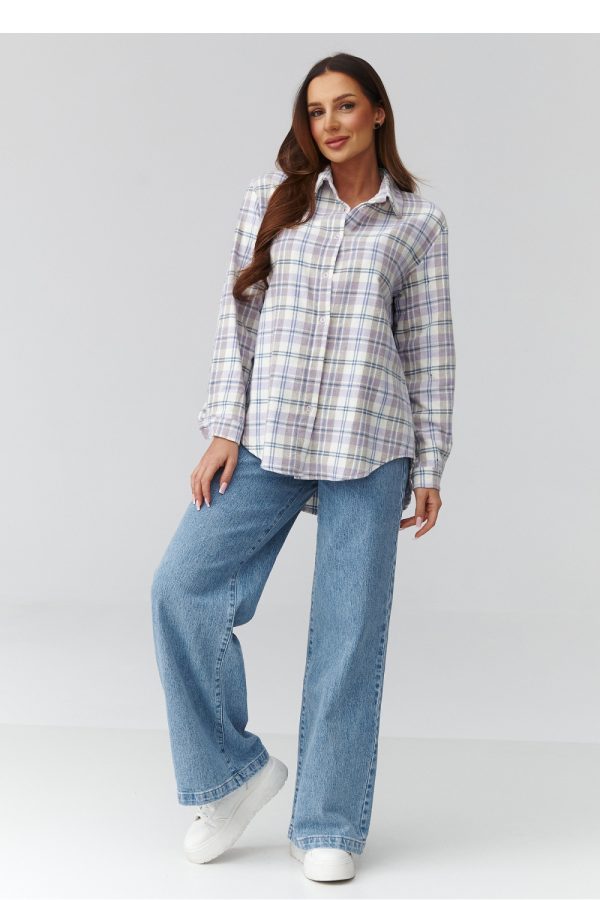 multicolor Long sleeve shirt model 224092 Makadamia
