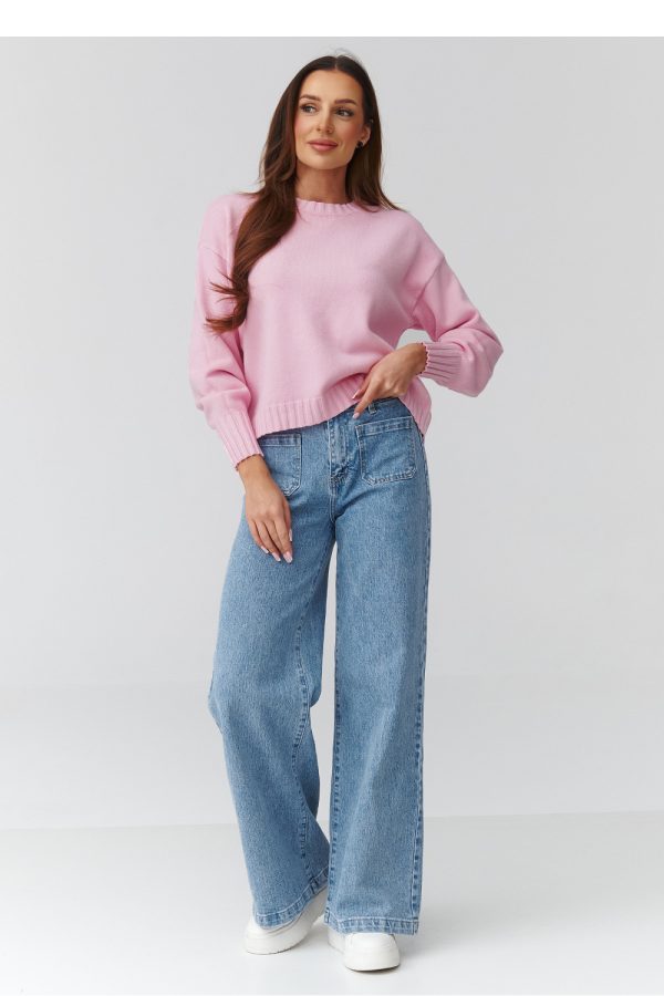 pink Jumper model 224105 Makadamia