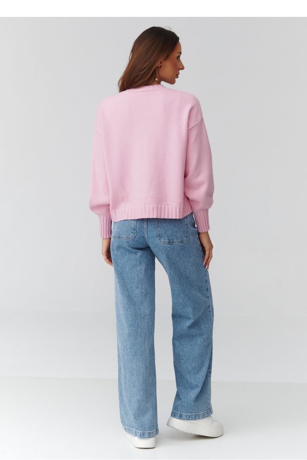 pink Jumper model 224105 Makadamia