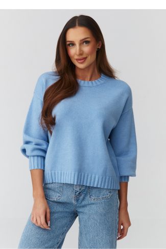blue Jumper model 224106 Makadamia