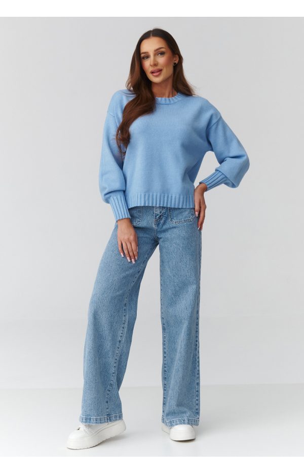blue Jumper model 224106 Makadamia