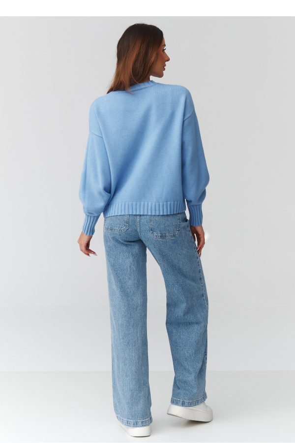 blue Jumper model 224106 Makadamia