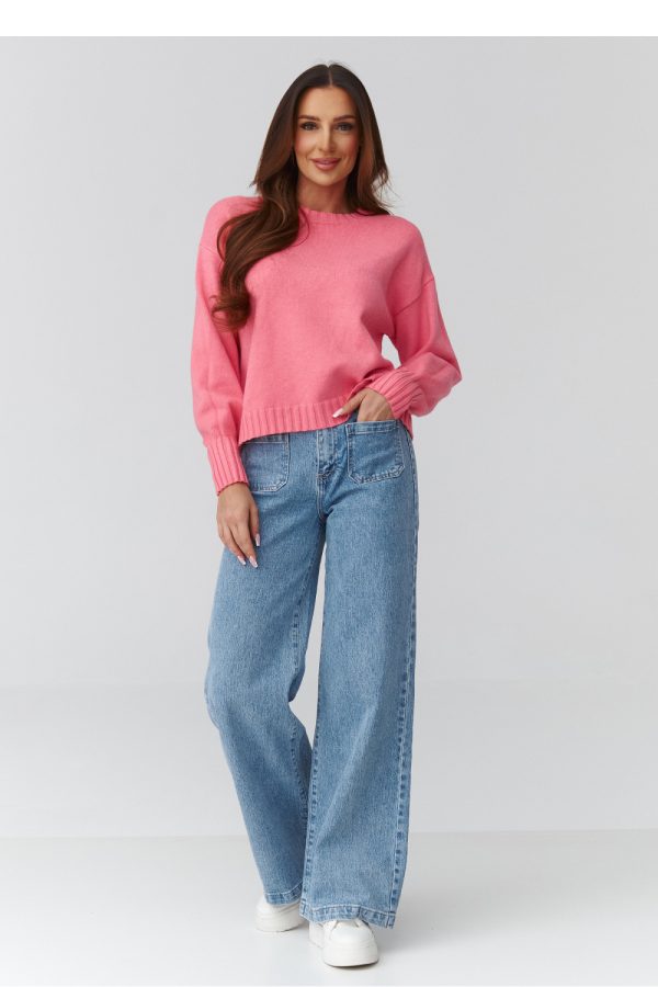 pink Jumper model 224107 Makadamia
