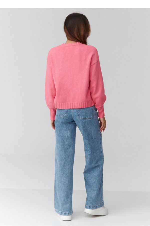 pink Jumper model 224107 Makadamia