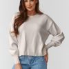 1113030 beige Jumper model 224108 Makadamia