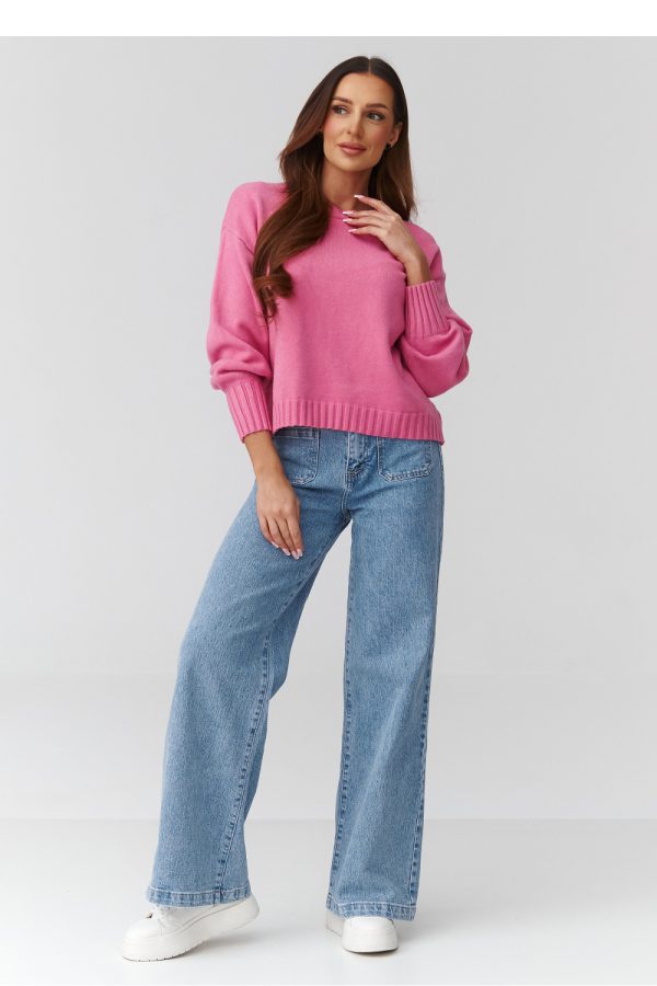 pink Jumper model 224109 Makadamia