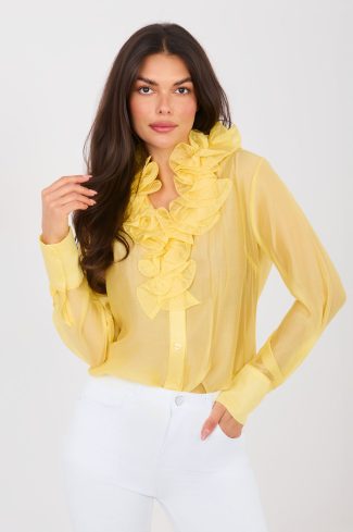yellow Long sleeve shirt model 224133 Factory Price