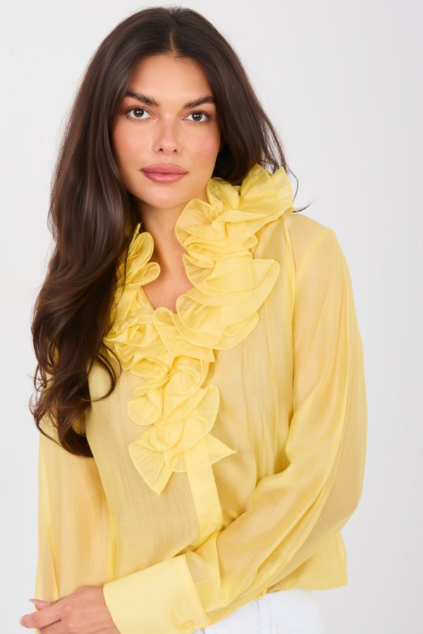 yellow Long sleeve shirt model 224133 Factory Price