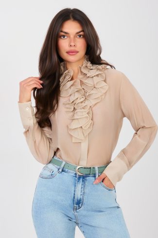 beige Long sleeve shirt model 224134 Factory Price