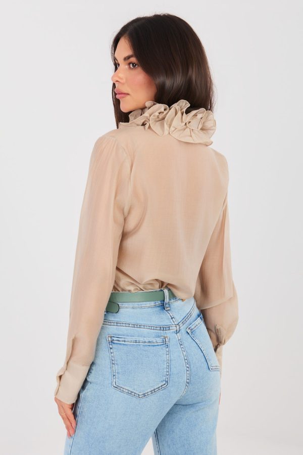 beige Long sleeve shirt model 224134 Factory Price